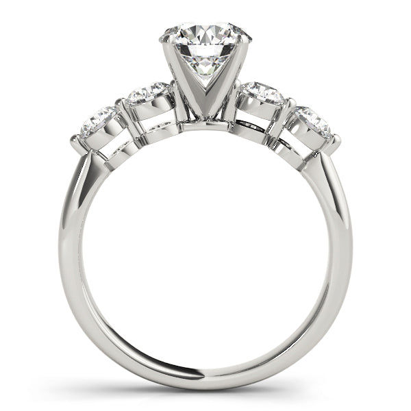 Single Row Prong Set Engagement Rings