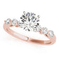Single Row Shared Prong Engagement Rings