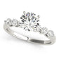 Single Row Shared Prong Engagement Rings