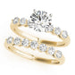 Single Row Shared Prong Engagement Rings