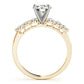 Single Row Shared Prong Engagement Rings