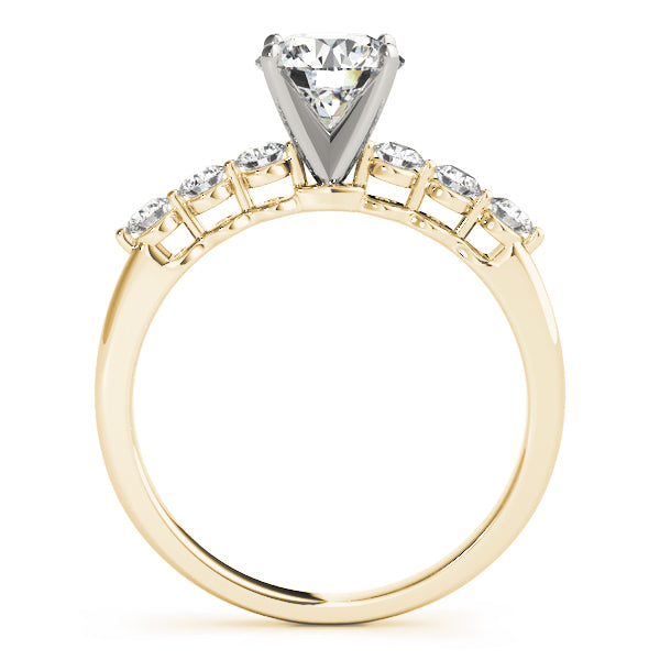 Single Row Shared Prong Engagement Rings