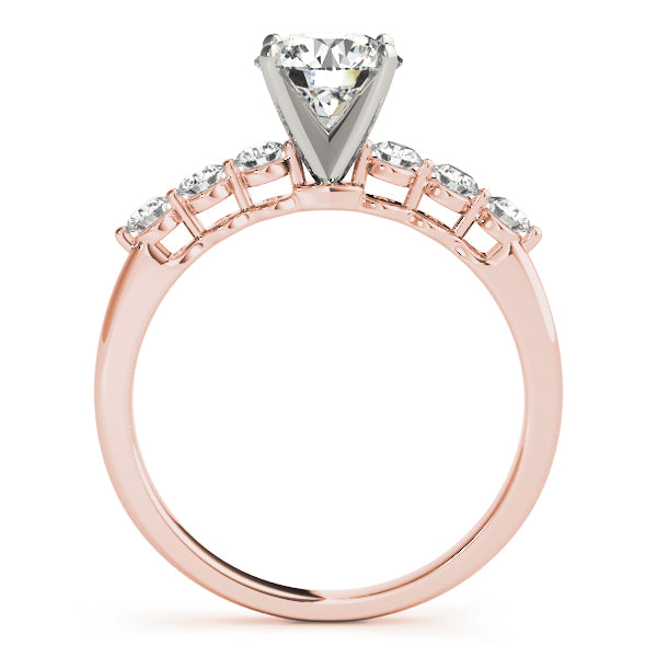 Single Row Shared Prong Engagement Rings