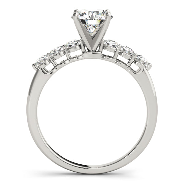 Single Row Shared Prong Engagement Rings