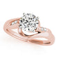 Bypass Swirl Engagement Rings