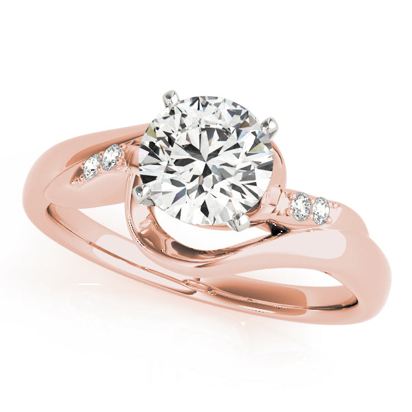 Bypass Swirl Engagement Rings