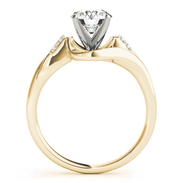 Bypass Swirl Engagement Rings