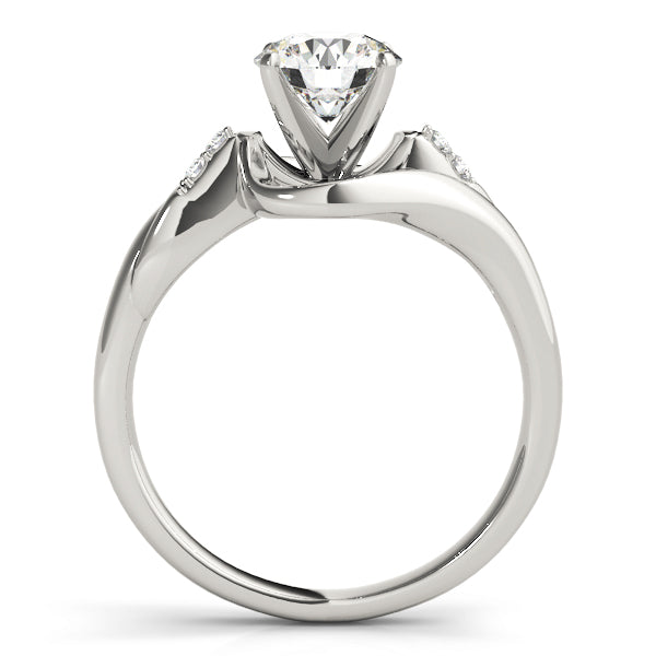 Bypass Swirl Engagement Rings