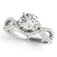 Nature Inspired Twisted Floral Engagement Ring