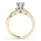 Nature Inspired Twisted Floral Engagement Ring