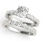 Single Row Prong Set Engagement Rings
