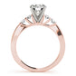 Single Row Prong Set Engagement Rings
