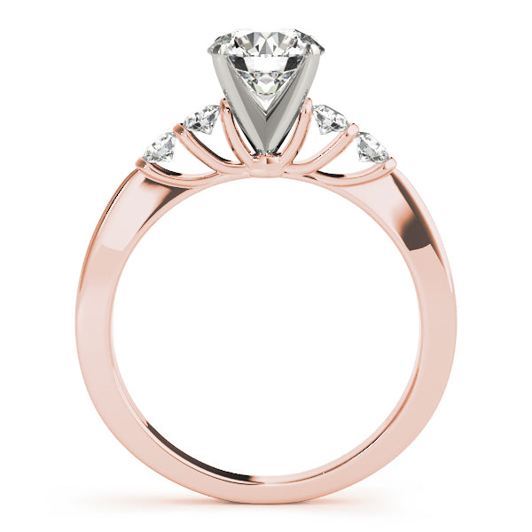 Single Row Prong Set Engagement Rings