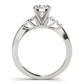 Single Row Prong Set Engagement Rings