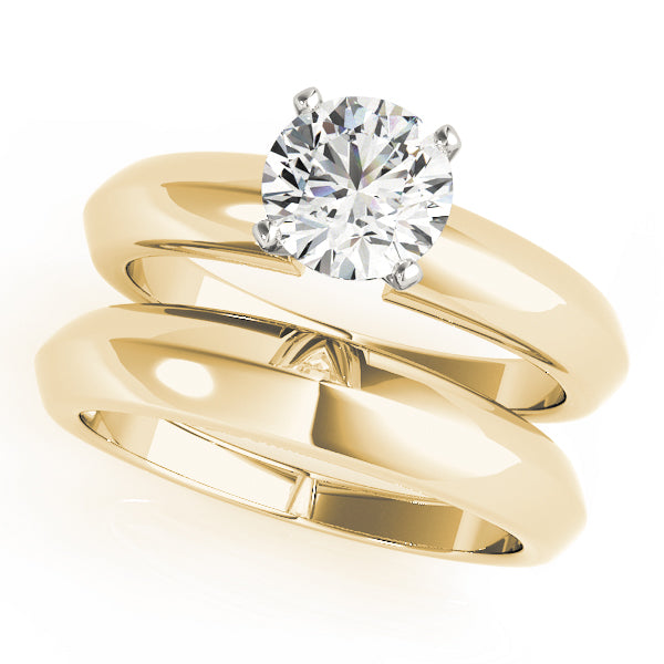 Solitaire Peghead Engagement Ring