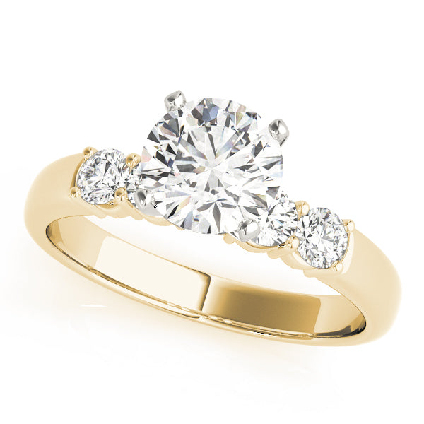 Shared Prong Engagement Ring