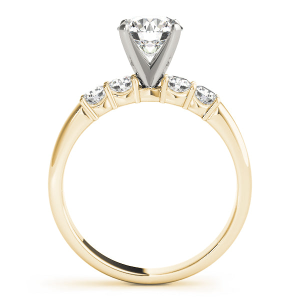 Shared Prong Engagement Ring