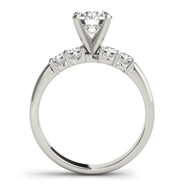 Shared Prong Engagement Ring