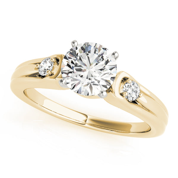 3-Stone Split Shank Engagement Rings