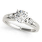 3-Stone Split Shank Engagement Rings