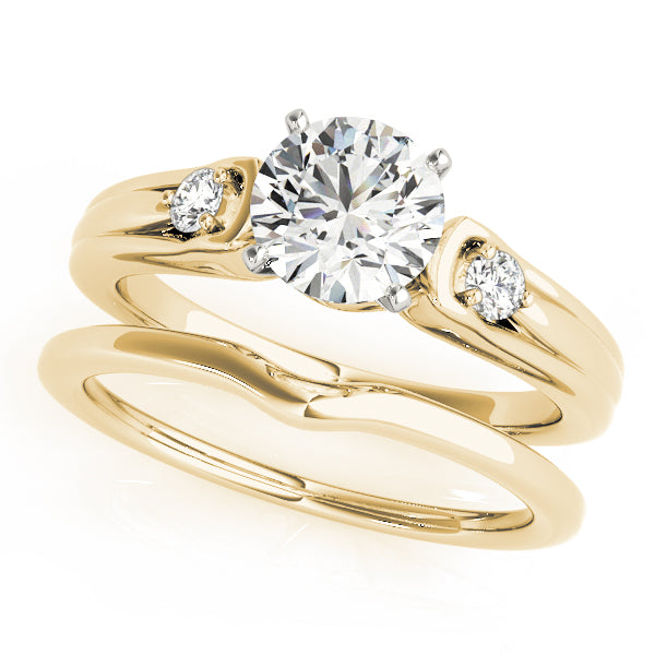 3-Stone Split Shank Engagement Rings