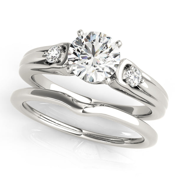 3-Stone Split Shank Engagement Rings