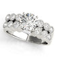 Multirow Milgrain Engagement Rings