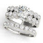 Multirow Milgrain Engagement Rings