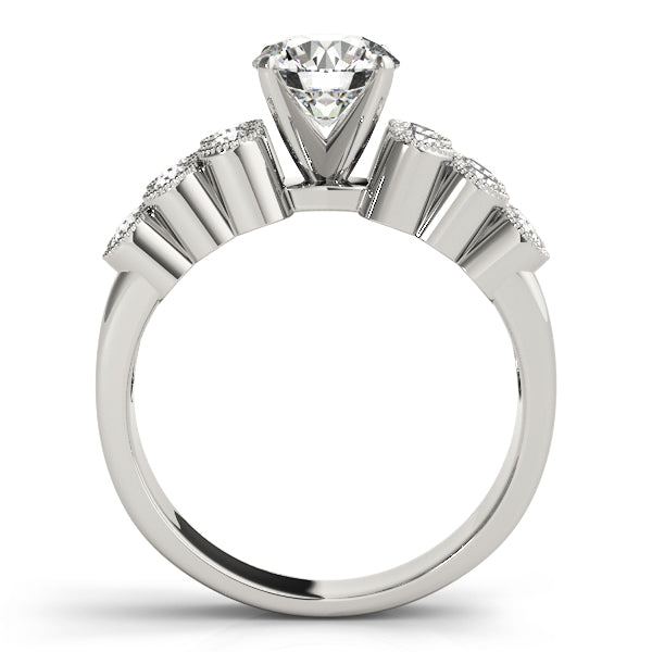 Multirow Milgrain Engagement Rings