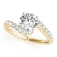 Bypass Split Prong Engagement Rings