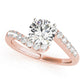 Bypass Split Prong Engagement Rings