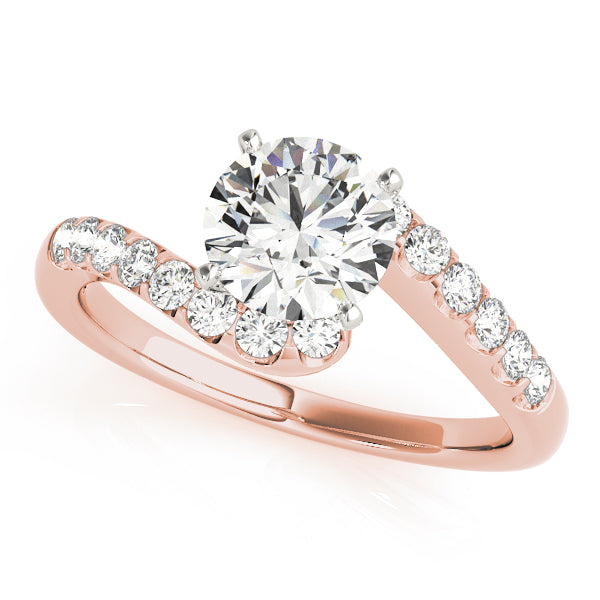 Bypass Split Prong Engagement Rings