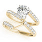 Bypass Split Prong Engagement Rings
