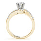 Bypass Split Prong Engagement Rings