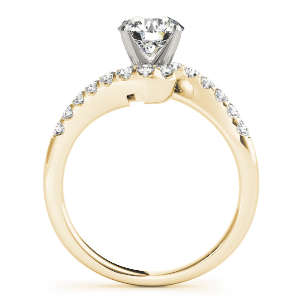 Bypass Split Prong Engagement Rings