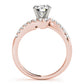 Bypass Split Prong Engagement Rings
