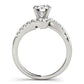 Bypass Split Prong Engagement Rings
