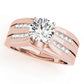 Multirow Channel Set Engagement Ring
