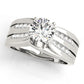 Multirow Channel Set Engagement Ring