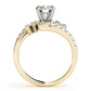 Round & Marquise Bypass Engagement Ring