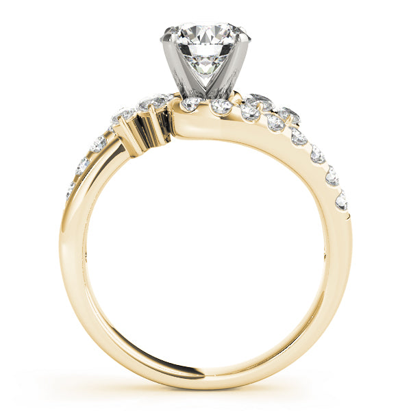 Round & Marquise Bypass Engagement Ring
