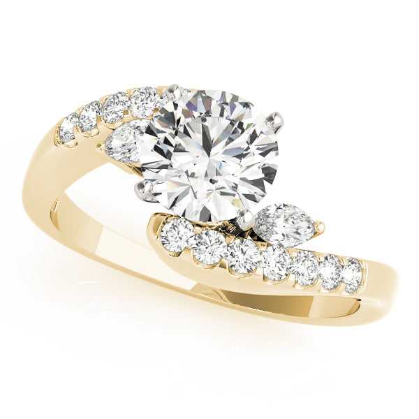 Bypass Fancy Shape Marquise Engagement Rings