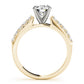 Single Row Shared Prong Engagement Ring