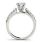 Single Row Shared Prong Engagement Ring