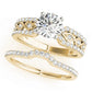Multirow Prong Set Engagement Rings