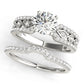 Multirow Prong Set Engagement Rings