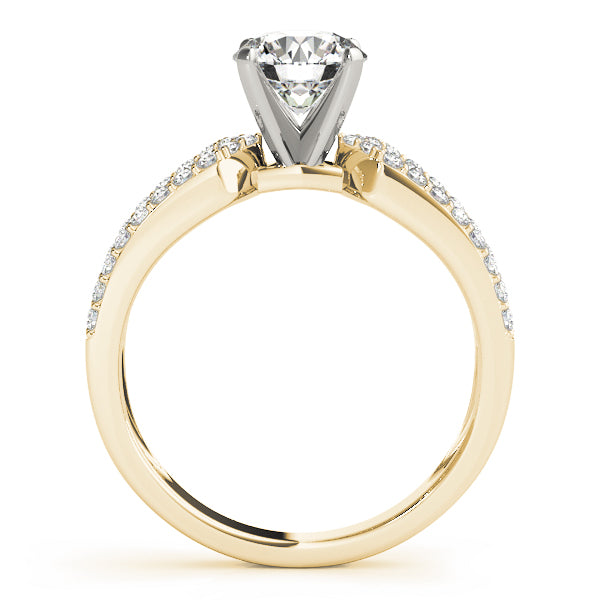 Multirow Prong Set Engagement Rings