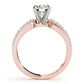 Multirow Prong Set Engagement Rings