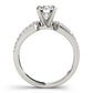 Multirow Prong Set Engagement Rings