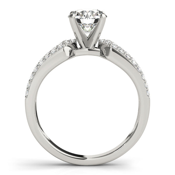 Multirow Prong Set Engagement Rings